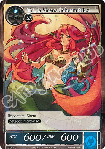 WOW3-IT057 Tri, la Sirena Schermitrice non comune normale (IT) -NEAR MINT-