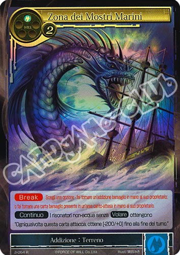 WOW3-IT064 Zona dei Mostri Marini rara foil (IT) -NEAR MINT-