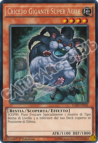 LC5D-IT226 Criceto Gigante Super Agile rara segreta 1a Edizione (IT) -NEAR MINT-