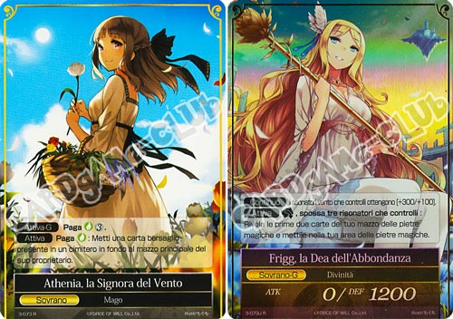 WOW3-IT073 Athenia, la Signora del Vento/Frigg la Dea dell'Abbondanza rara foil (IT) -NEAR MINT-