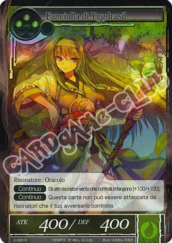 WOW3-IT080 Fanciulla di Yggdrasil rara foil (IT) -NEAR MINT-