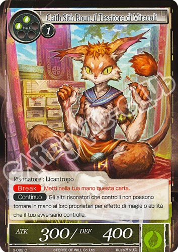 WOW3-IT082 Caith Sith Roun, il Tessitore di Miracoli comune normale (IT) -NEAR MINT-