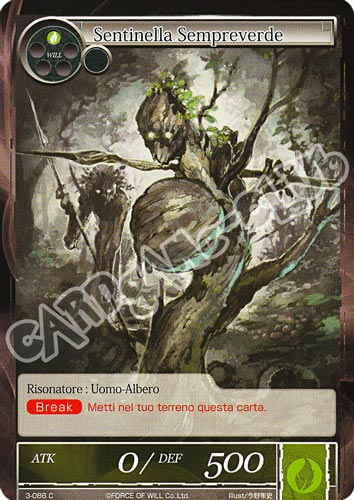 WOW3-IT086 Sentinella Sempreverde comune normale (IT) -NEAR MINT-