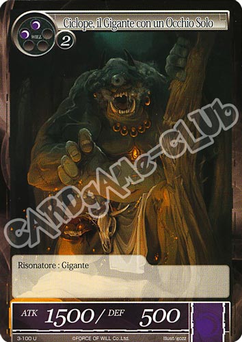 WOW3-IT100 Ciclope, il Gigante con un Occhio Solo non comune normale (IT) -NEAR MINT-