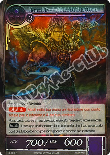 WOW3-IT101 Hermod, Dio degli Inferi del Cielo Oscuro rara foil (IT) -NEAR MINT-