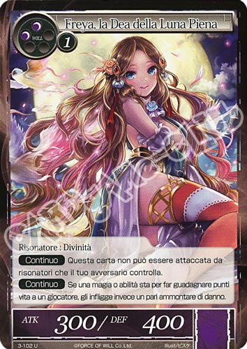 WOW3-IT102 Freya, la Dea della Luna Piena non comune normale (IT) -NEAR MINT-