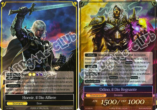 WOW3-IT130 Hoenir, il Dio Alfiere/Odino il Dio Regnante rara foil (IT) -NEAR MINT-