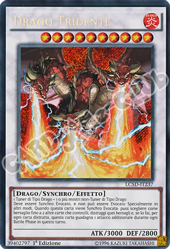 LC5D-IT237 Drago Tridente rara segreta 1a Edizione (IT) -NEAR MINT-