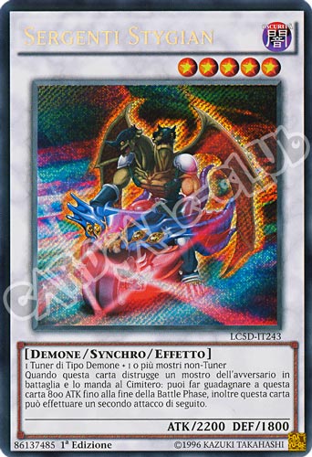 LC5D-IT243 Sergenti Stygian rara segreta 1a Edizione (IT) -NEAR MINT-