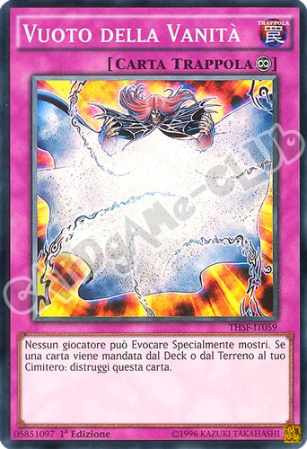 THSF-IT059 Vuoto della Vanita' super rara 1a edizione (IT) -NEAR MINT-