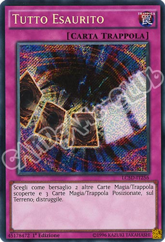 LC5D-IT256 Tutto Esaurito rara segreta 1a Edizione (IT) -NEAR MINT-