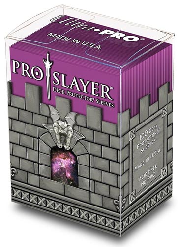 Porta mazzo verticale + 100 proteggi carte standard Pro-Slayer Hot Pink