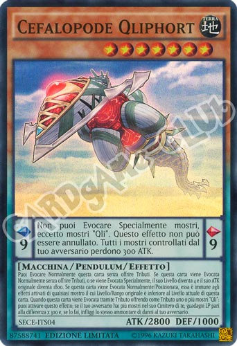 SECE-ITS04 Cefalopode Qliphort super rara Edizione Limitata (IT) -NEAR MINT-
