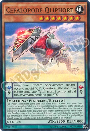 SECE-IT021 Cafolopode Qliphort super rara unlimited (IT) -NEAR MINT-