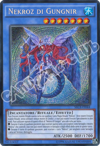 SECE-IT044 Nekroz di Gungnir rara segreta unlimited (IT) -NEAR MINT-