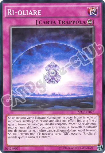 SECE-IT073 Ri-qliare comune unlimited (IT) -NEAR MINT-