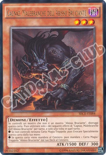 SECE-IT084 Cagnaz, Malebranche dell'Abisso Bruciante rara unlimited (IT) -NEAR MINT-
