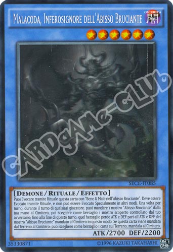 SECE-IT085 Malacoda, Inferosignore dell'Abisso Bruciante rara ghost unlimited (IT) -NEAR MINT-