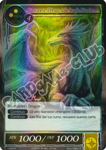 DOW1-IT020 Biancaneve, il Drago dalle Scaglie Bianche rara foil (IT) -NEAR MINT-