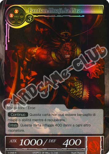 DOW1-IT058 Fantian-Huaji, la Pira rara foil (IT) -NEAR MINT-