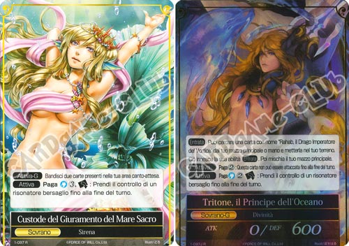 DOW1-IT097 Tritone, il Principe dell'Oceano / Custode del Giuramento del Mare Sacro rara normale/foil (IT) -NEAR MINT-