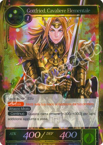 DOW1-IT153 Gottfried, Cavaliere Elementale super rara foil (IT) -NEAR MINT-