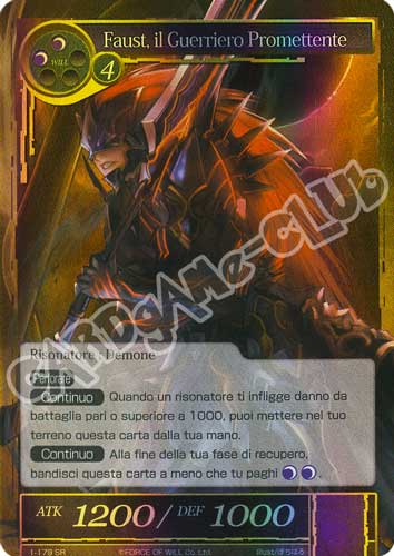DOW1-IT179 Faust, il Guerriero Promettente super rara foil (IT) -NEAR MINT-
