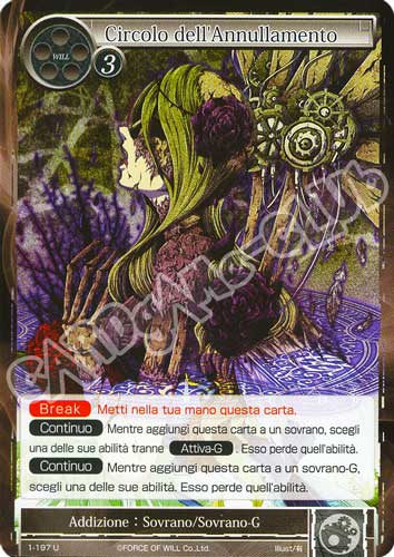 DOW1-IT197 Circolo dell'Annullamento non comune normale (IT) -NEAR MINT-