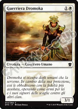 Draghi di Tarkir 014 / 264 Guerriera Dromoka comune (IT) -NEAR MINT-