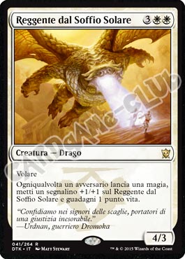 Draghi di Tarkir 041 / 264 Reggente dal Soffio Solare rara (IT) -NEAR MINT-