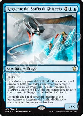 Draghi di Tarkir 058 / 264 Reggente dal Soffio di Ghiaccio rara (IT) -NEAR MINT-