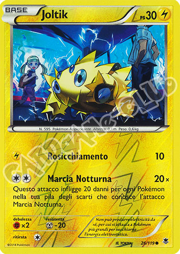 026 / 119 Joltik comune foil reverse (IT) -NEAR MINT-