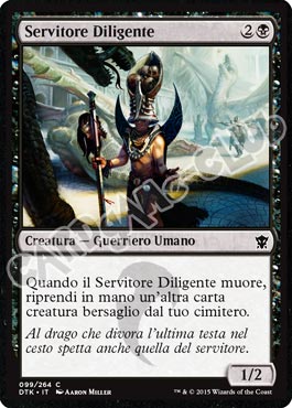 Draghi di Tarkir 099 / 264 Servitore Diligente comune (IT) -NEAR MINT-