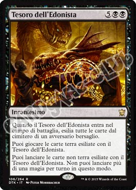 Draghi di Tarkir 106 / 264 Tesoro dell'Edonista rara (IT) -NEAR MINT-