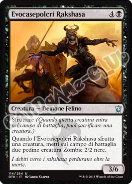 Draghi di Tarkir 114 / 264 Evocasepolcri Rakshasa non comune (IT) -NEAR MINT-