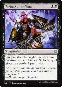 Draghi di Tarkir 117 / 264 Ferita Autoinflitta non comune (IT) -NEAR MINT-