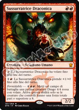 Draghi di Tarkir 137 / 264 Sussuratrice Draconica rara mitica (IT) -NEAR MINT-