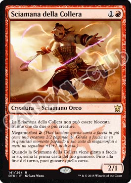 Draghi di Tarkir 141 / 264 Sciamana della Collera rara (IT) -NEAR MINT-