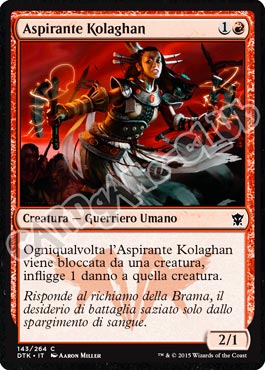 Draghi di Tarkir 143 / 264 Aspirante Kolaghan comune (IT) -NEAR MINT-