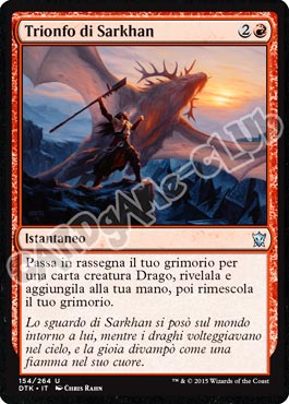 Draghi di Tarkir 154 / 264 Trionfo di Sarkhan non comune (IT) -NEAR MINT-