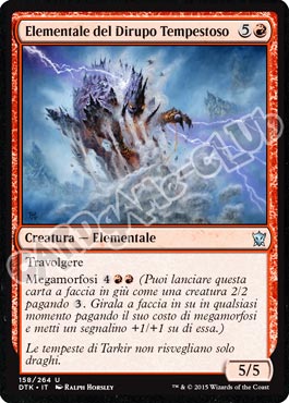Draghi di Tarkir 158 / 264 Elementale del Dirupo Tempestoso non comune (IT) -NEAR MINT-