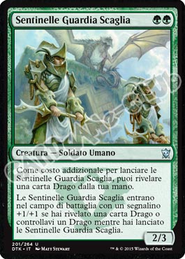 Draghi di Tarkir 201 / 264 Sentinelle Guardia Scaglia non comune (IT) -NEAR MINT-