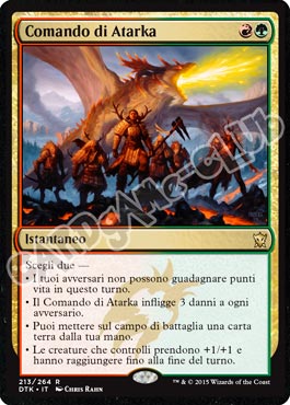 Draghi di Tarkir 213 / 264 Comando di Atarka rara (IT) -NEAR MINT-