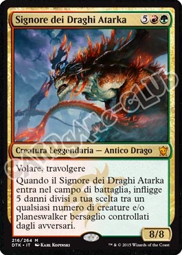 Draghi di Tarkir 216 / 264 Signore dei Draghi Atarka rara mitica (IT) -NEAR MINT-