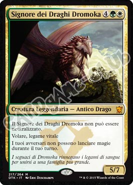 Draghi di Tarkir 217 / 264 Signore dei Draghi Dromoka rara mitica (IT) -NEAR MINT-