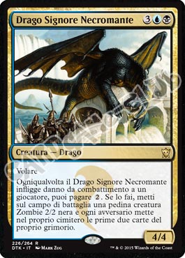 Draghi di Tarkir 226 / 264 Drago Signore Necromante rara (IT) -NEAR MINT-