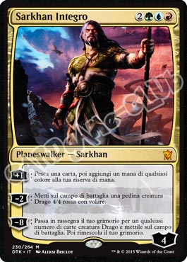 Draghi di Tarkir 230 / 264 Sarkhan Integro rara mitica (IT) -NEAR MINT-