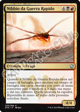 Draghi di Tarkir 233 / 264 Nibbio da Guerra Rapido non comune (IT) -NEAR MINT-