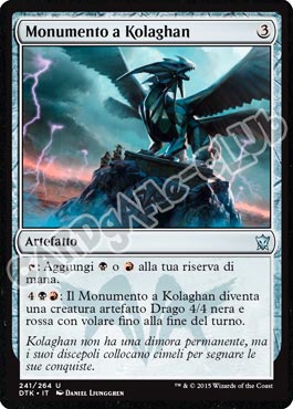 Draghi di Tarkir 241 / 264 Monumento a Kolaghan non comune (IT) -NEAR MINT-
