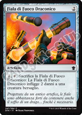 Draghi di Tarkir 247 / 264 Fiala di Fuoco Draconico comune (IT) -NEAR MINT-